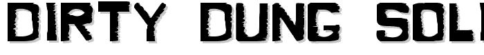 Dirty Dung Solid font